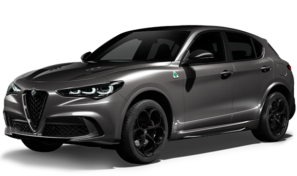 Grå Alfa Romeo Stelvio Quadrifoglio